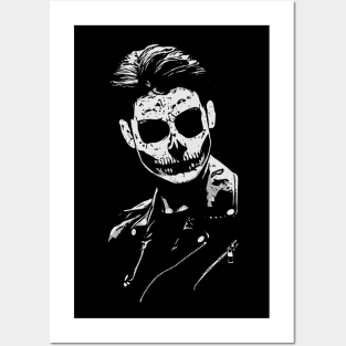 Demon boy spooky Halloween design Posters and Art
